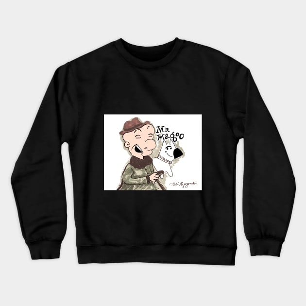 Mr Magoo and McBarker from Whats New Mr Magoo Crewneck Sweatshirt by TheArtQueenOfMichigan 